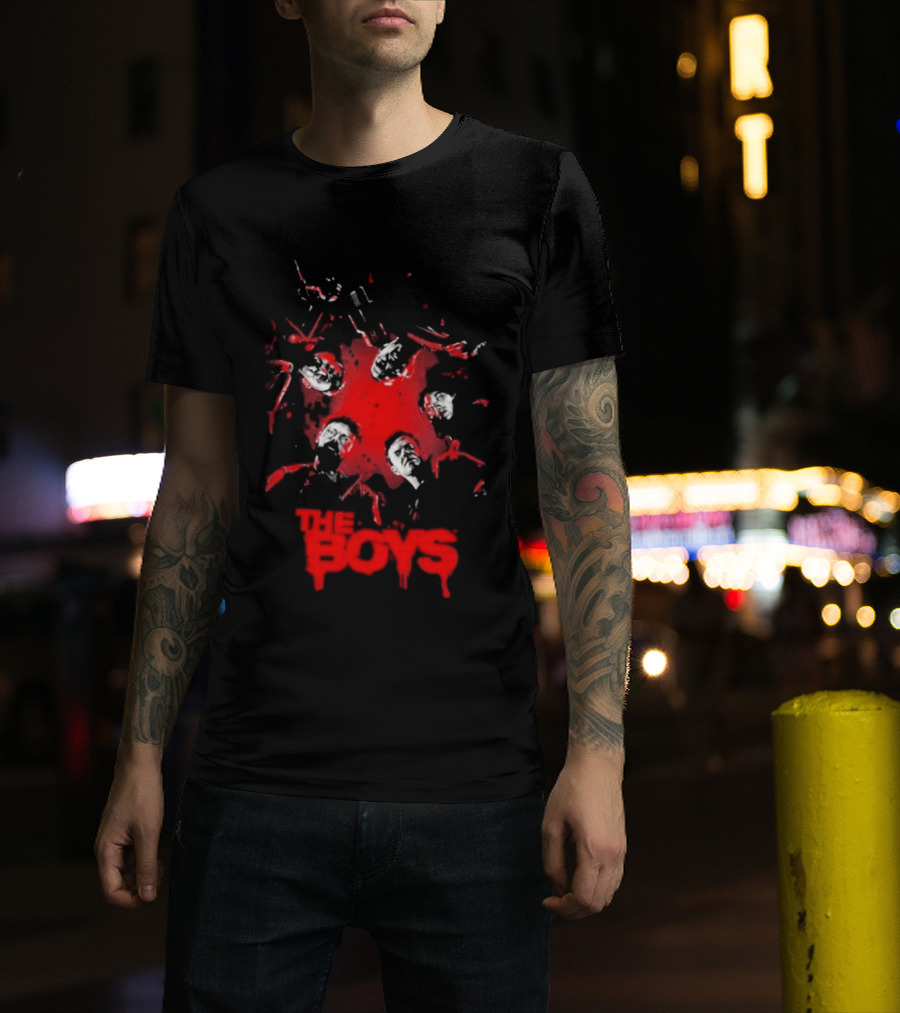 The Boys Blood Red Splatter Horror T-Shirt