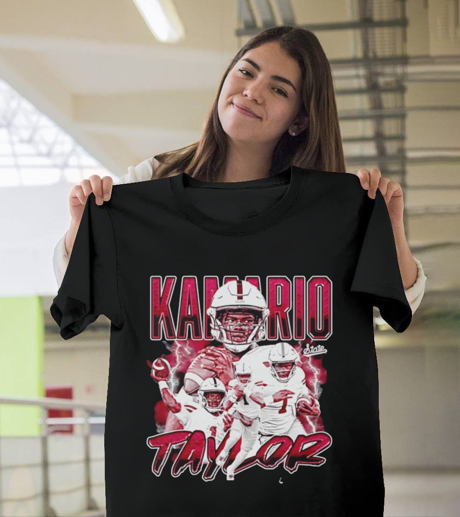 Mississippi State Bulldogs KaMario Taylor Number 1 Football State T-Shirt