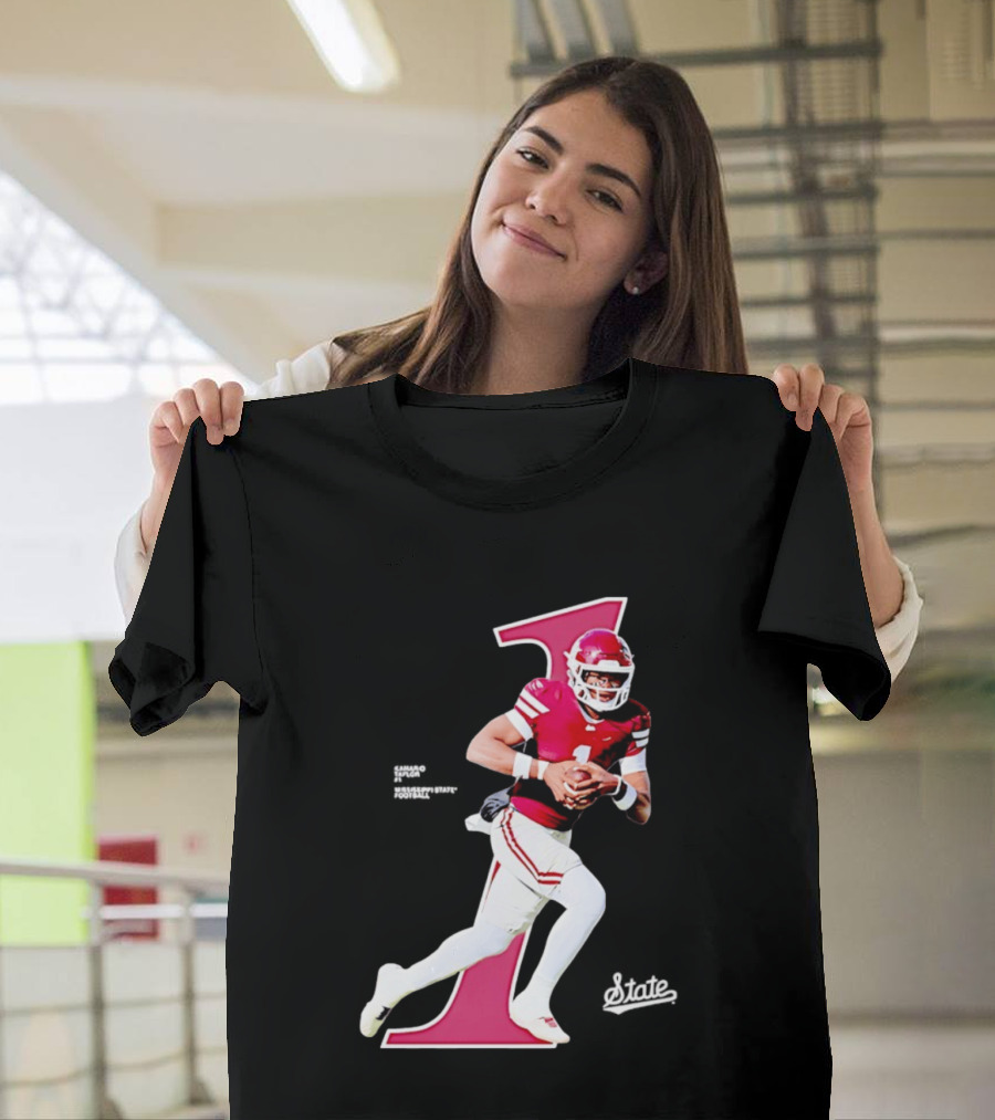 KaMario Taylor Number One Mississippi State Bulldogs Football T-Shirt