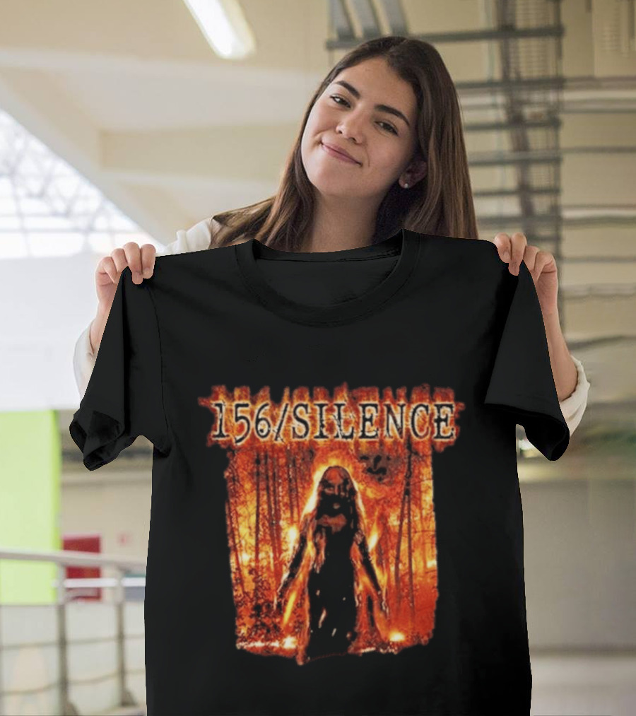156 Silence Control Burns Fiery Forest Scene T-Shirt
