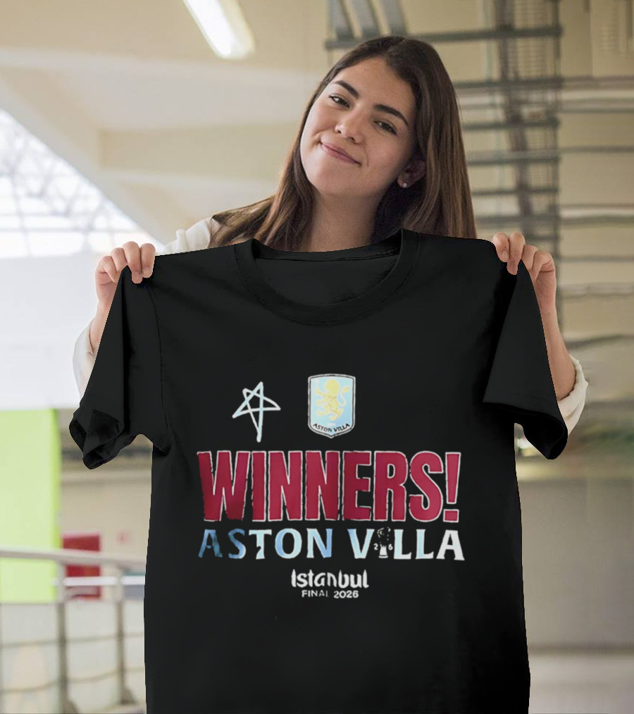 Aston Villa Winners UEFA Europa League Istanbul Final 2026 T-Shirt