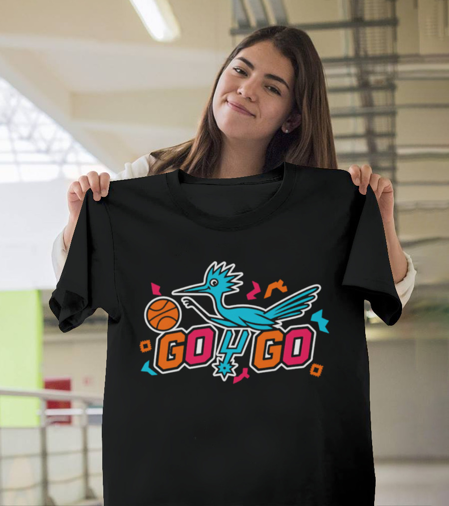 San Antonio Spurs Go Spurs Go Roadrunner Basketball T-Shirt
