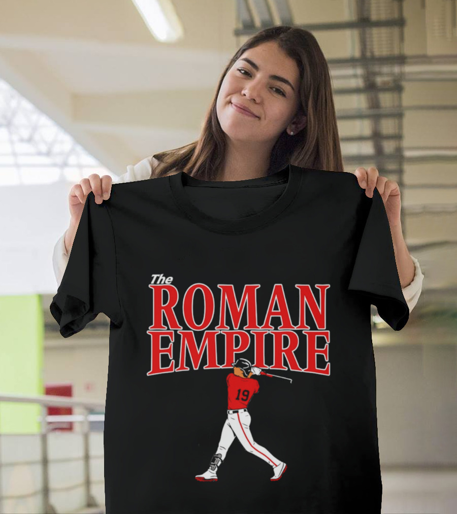 The Roman Empire Number 19 Red Baseball Boston T-Shirt