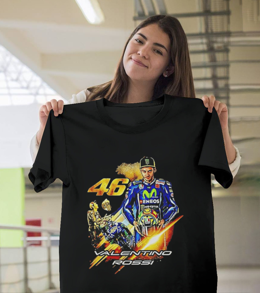 Valentino Rossi 46 MotoGP Eneco Monster Racing Legend T-Shirt