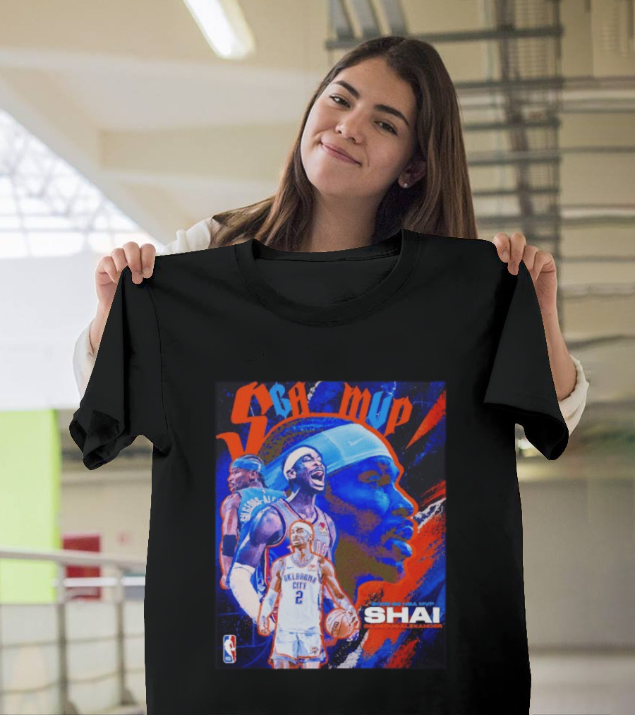 SGA MVP Shai Gilgeous Alexander Oklahoma City 2025 26 NBA MVP T-Shirt