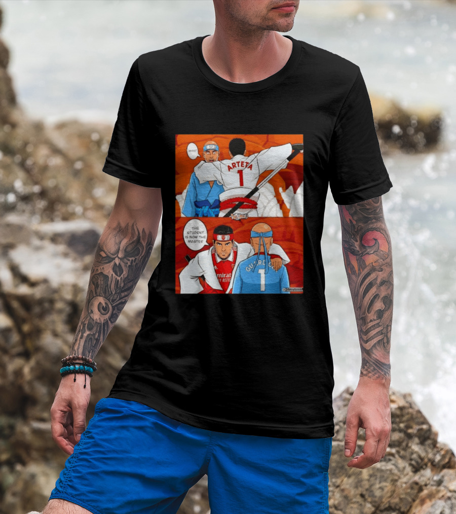 Arteta Vs Guardiola Student Becomes Master Martial Arts Showdown T-Shirt