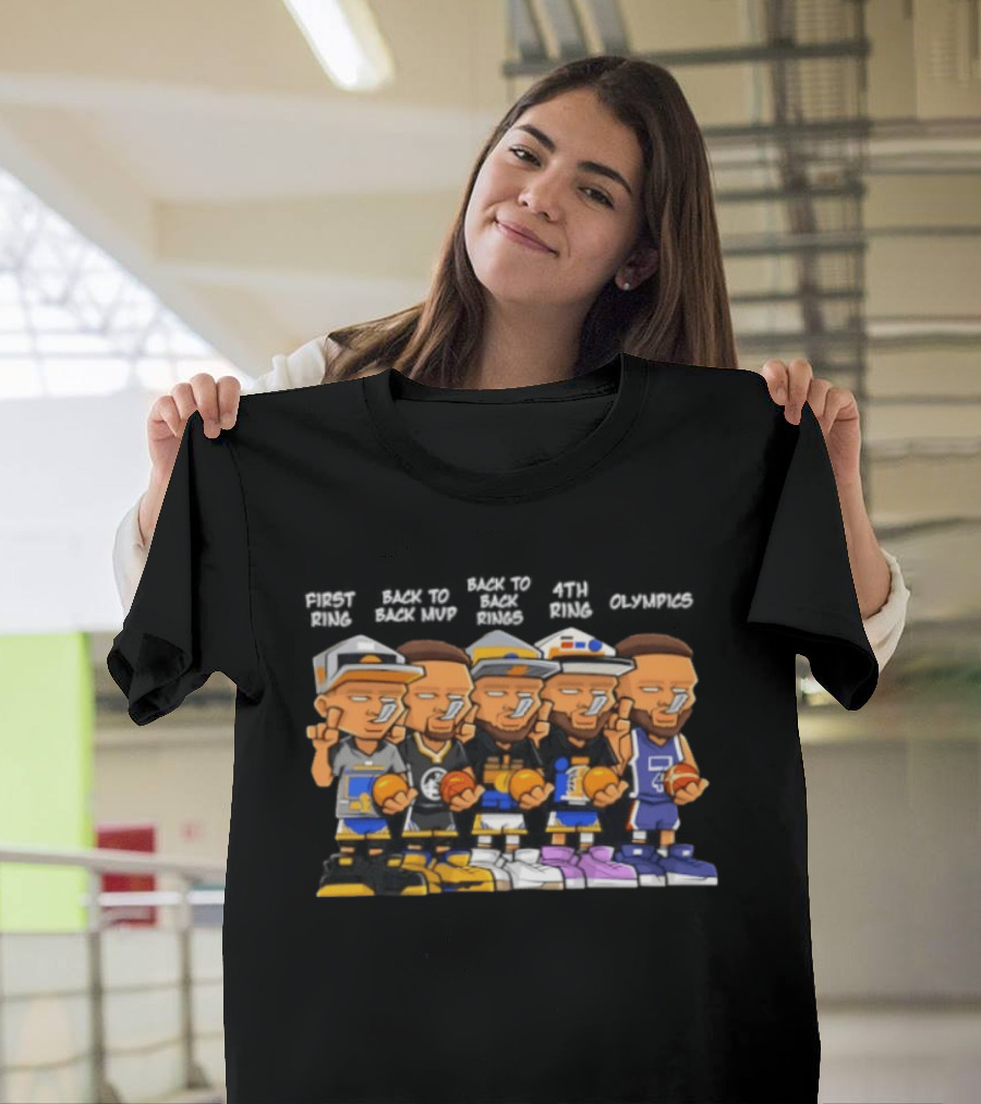 First Ring Back To Back MVPs Back To Back Rings 4th Ring Olympics Career T-Shirt