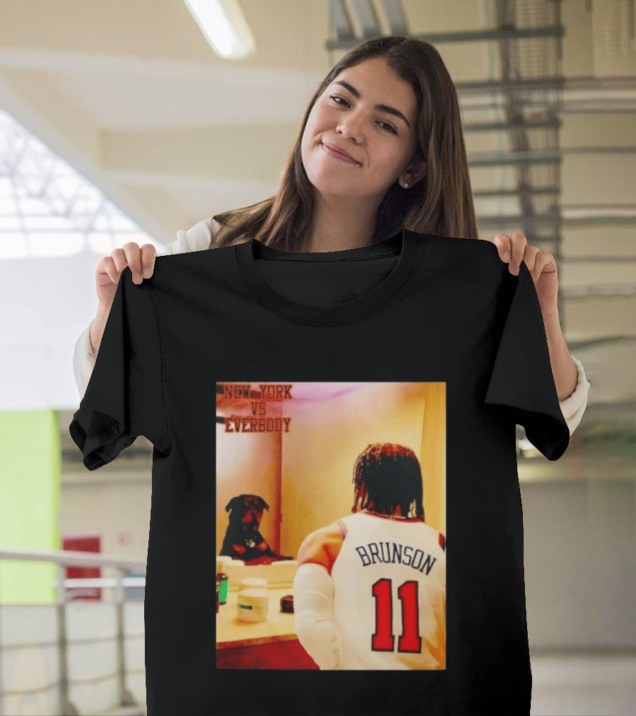 New York Vs Everybody Brunson 11 Mirror Dog T-Shirt