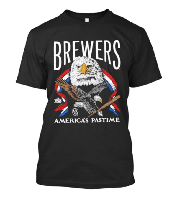Milwaukee Brewers America's Pastime 250th Celebration Bald Eagle T-Shirt
