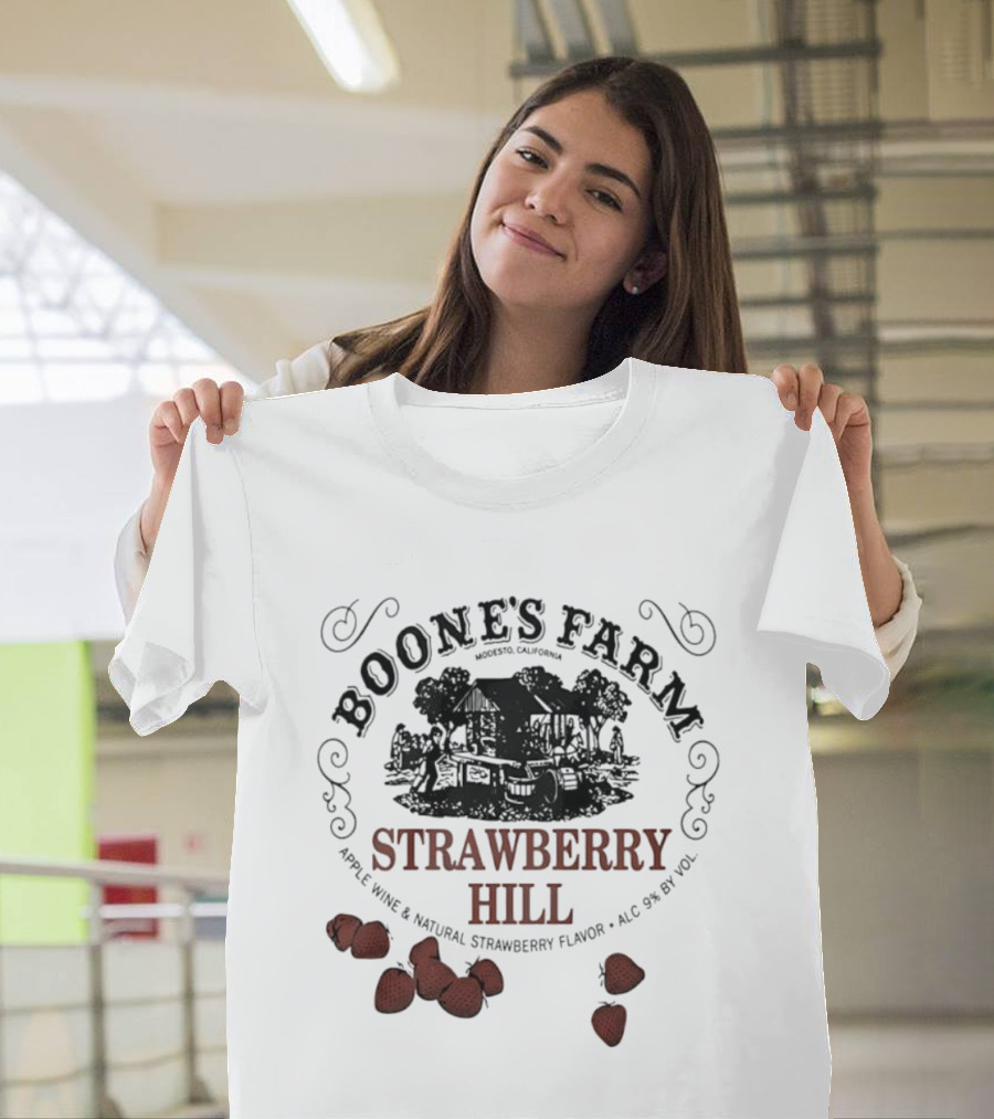 Boone's Farm Strawberry Hill Apple Wine Natural Strawberry Flavor Alc 9% By Vol T-Shirt