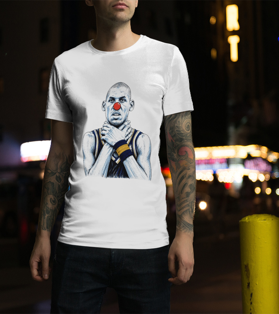 Reggie Miller Clown Nose NBA Parody Thunder Spurs T-Shirt
