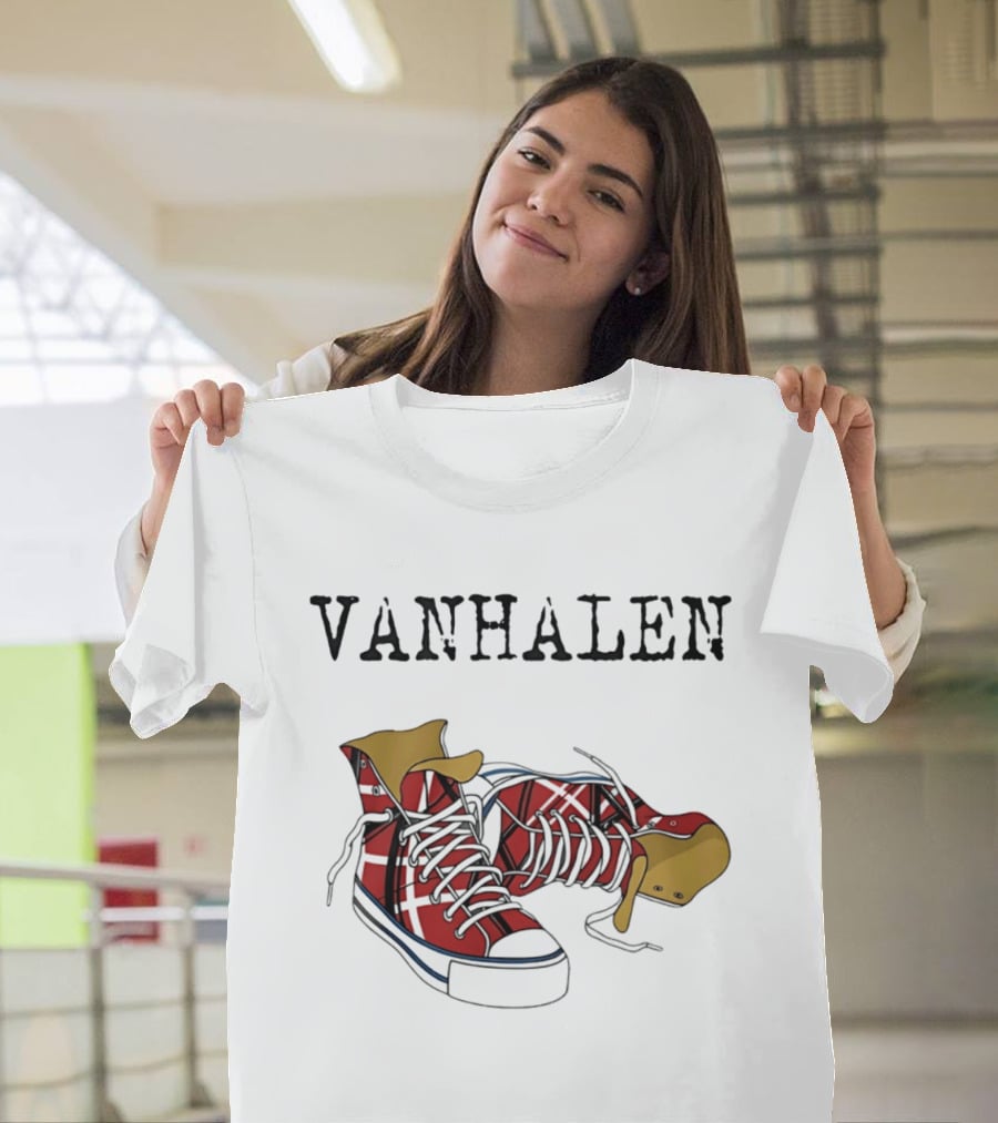 Van Halen Right Here Right Now Tour Red Sneakers T-Shirt