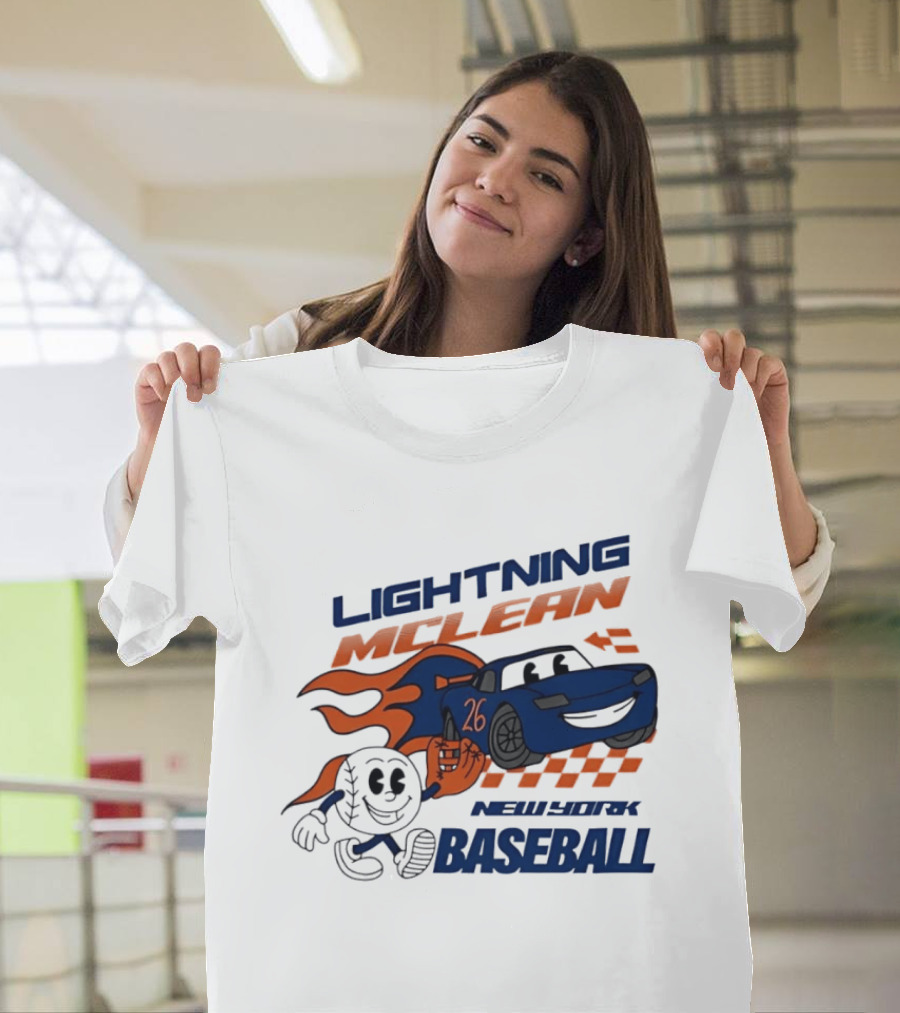 Lightning McLean 26 New York Baseball Players T-Shirt