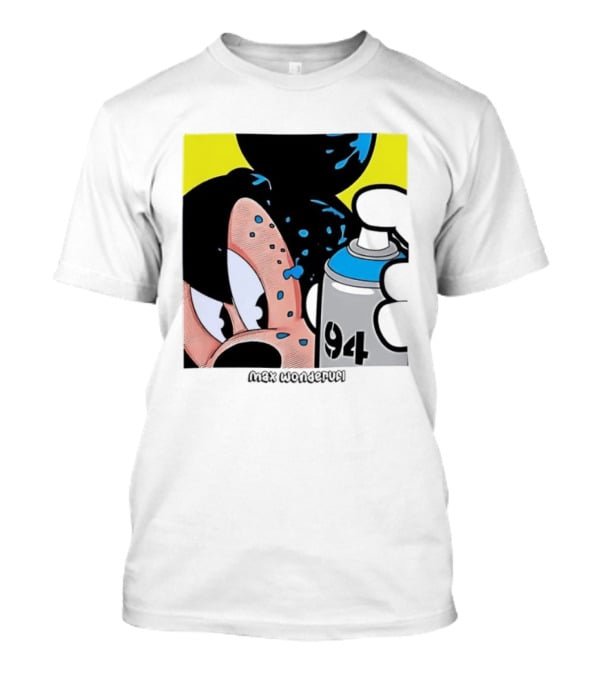 Mickey Mouse Disney Wonderful 84 Spray Paint T-Shirt