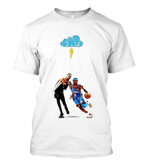 Shai Gilgeous Alexander Oklahoma City Thunder Keldon Johnson San Antonio Spurs Basketball Matchup T-Shirt
