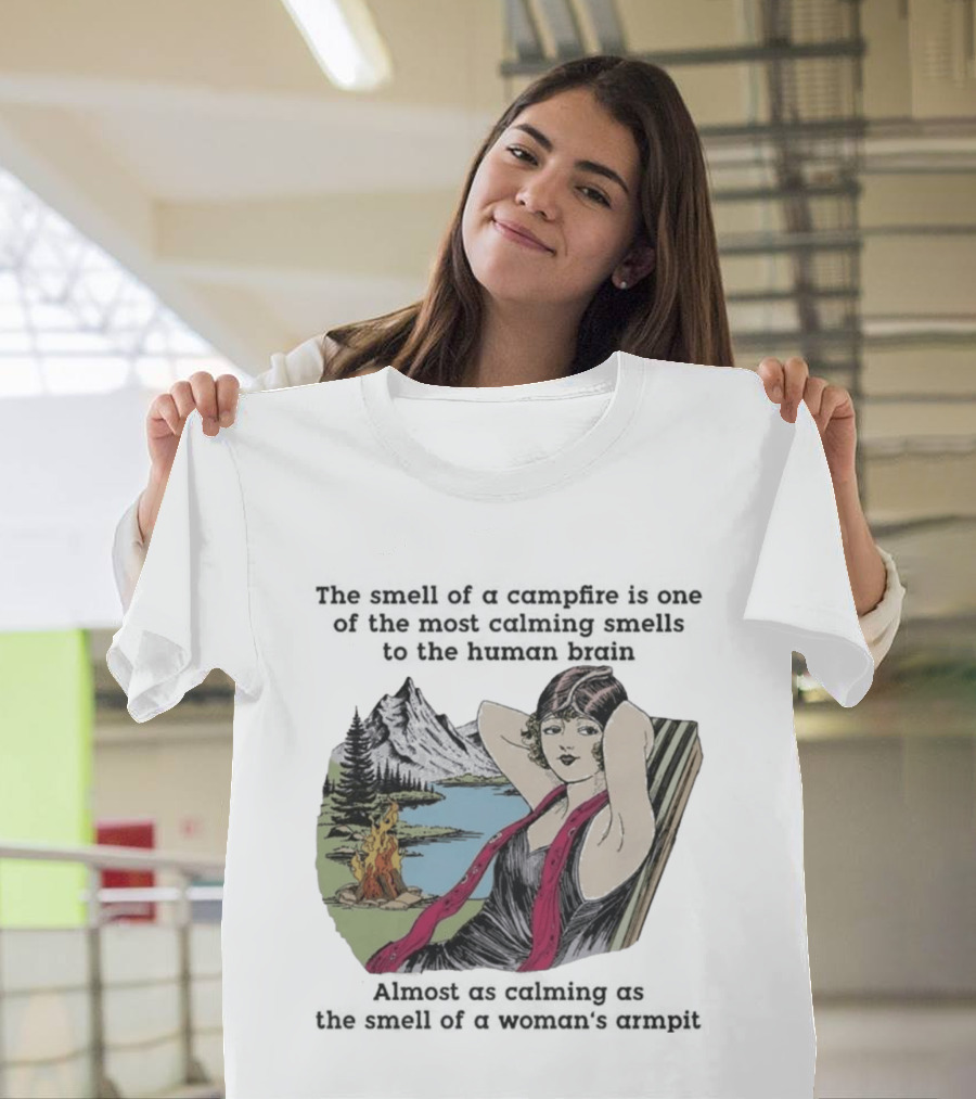 Campfire Calming Scent Vintage Relaxation Nature Bliss T-Shirt