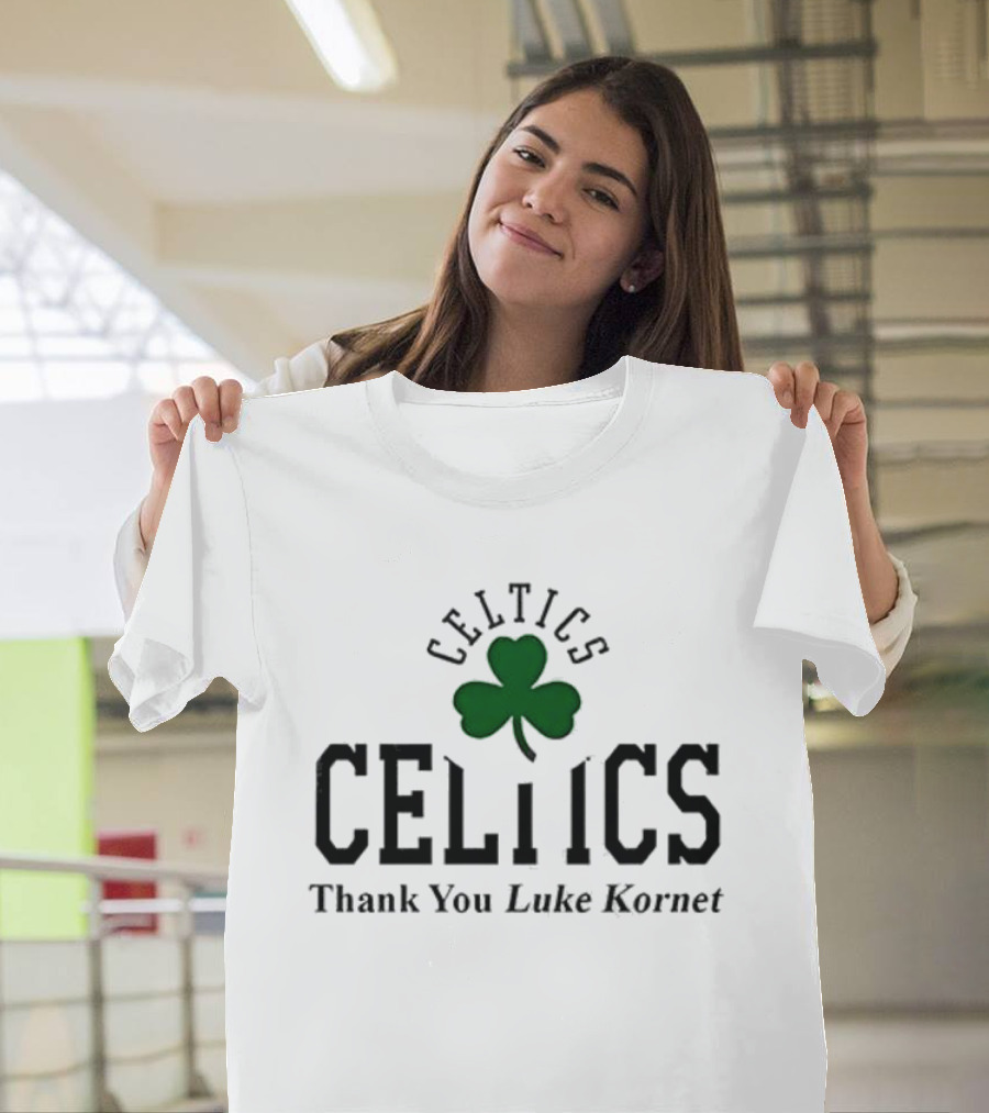 Boston Celtics Thank You Luke Kornet Shamrock T-Shirt