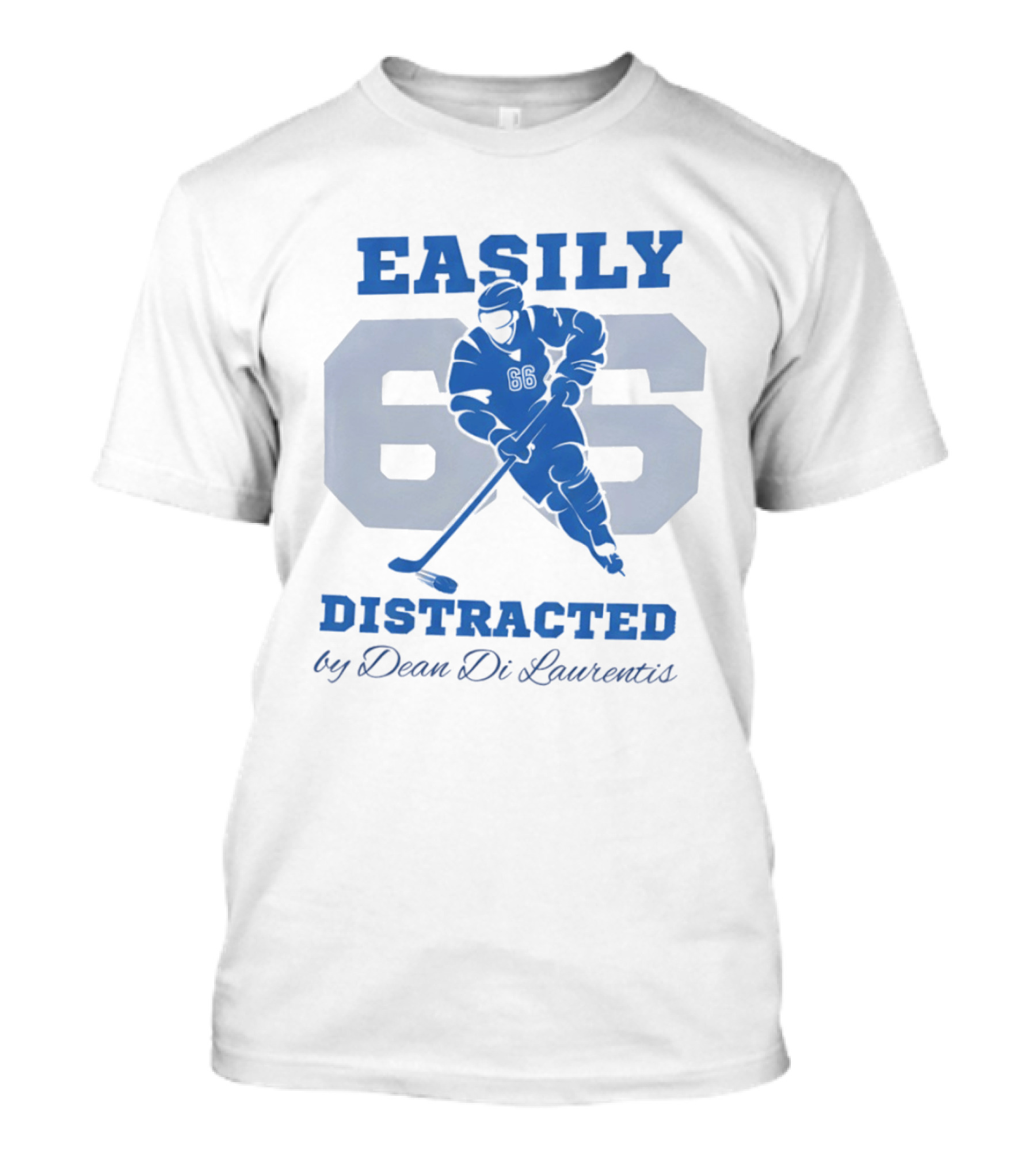 Easily Distracted 66 By Dean Di Laurentis Hockey Romance T-Shirt