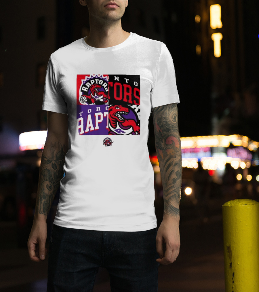Toronto Raptors NBA Block Team Logo Graphic Raptors Basketball T-Shirt