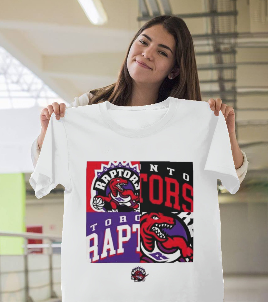 Toronto Raptors NBA Block Team Logo Graphic Raptors Basketball T-Shirt