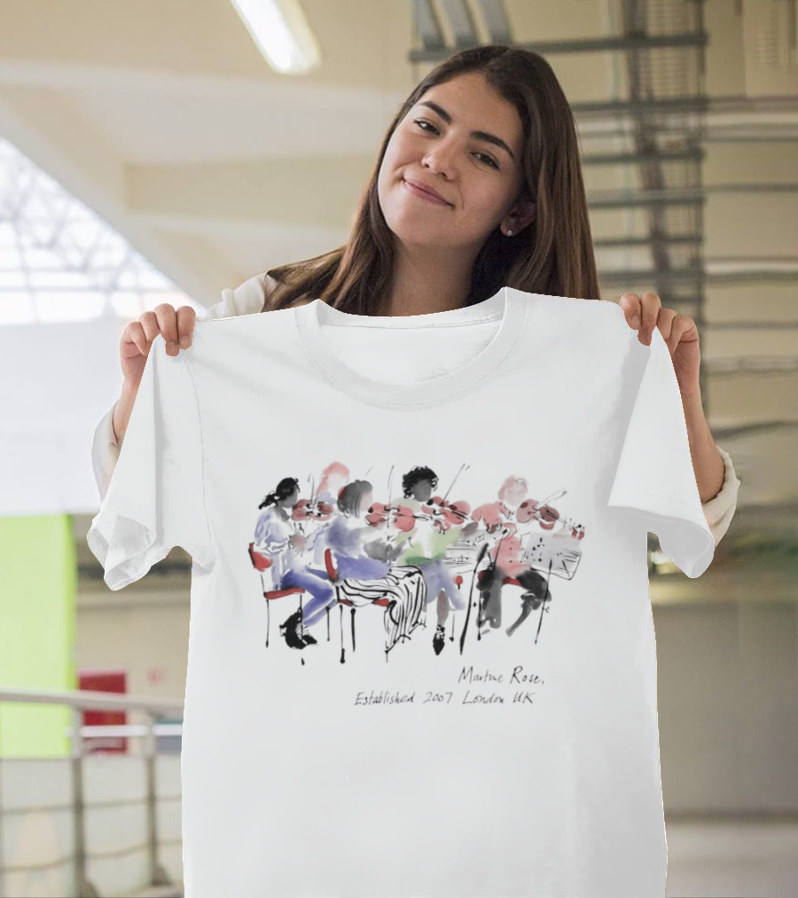 Martine Rose Established 2007 London UK Violin Orchestra Ensemble T-Shirt