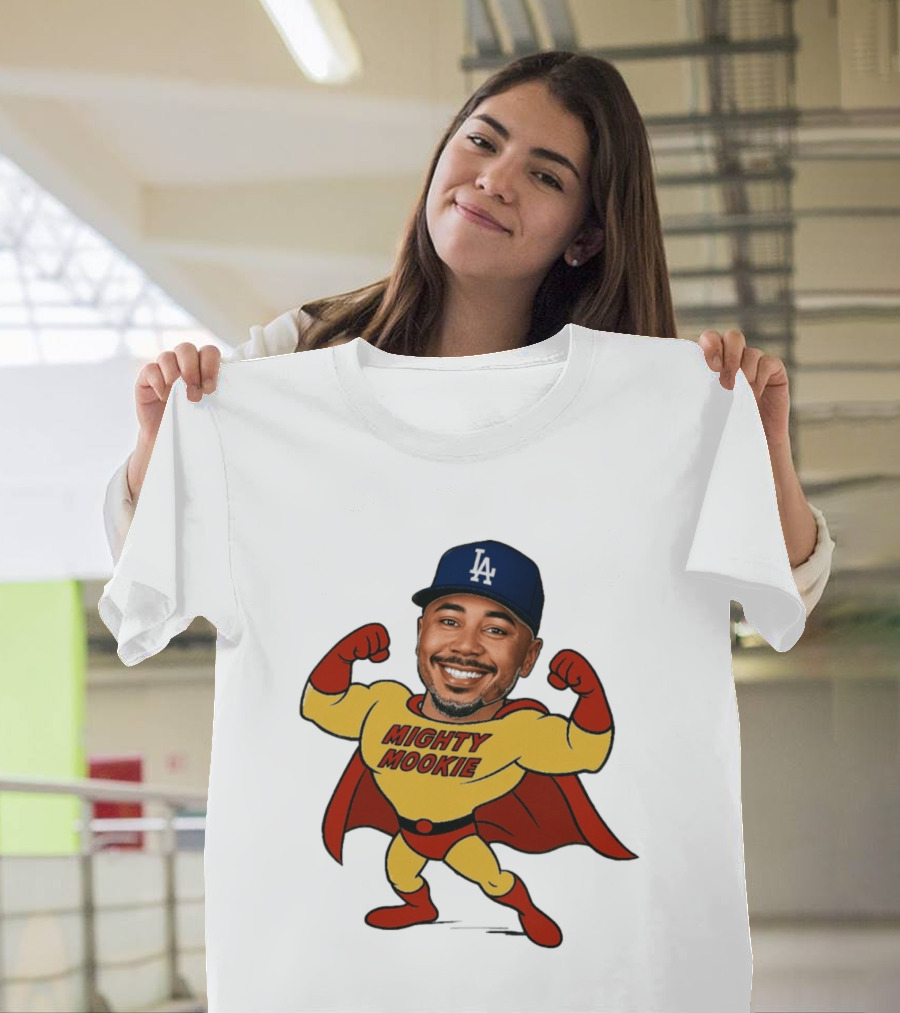 Mookie Betts Los Angeles Dodgers Mighty Mookie Superman T-Shirt