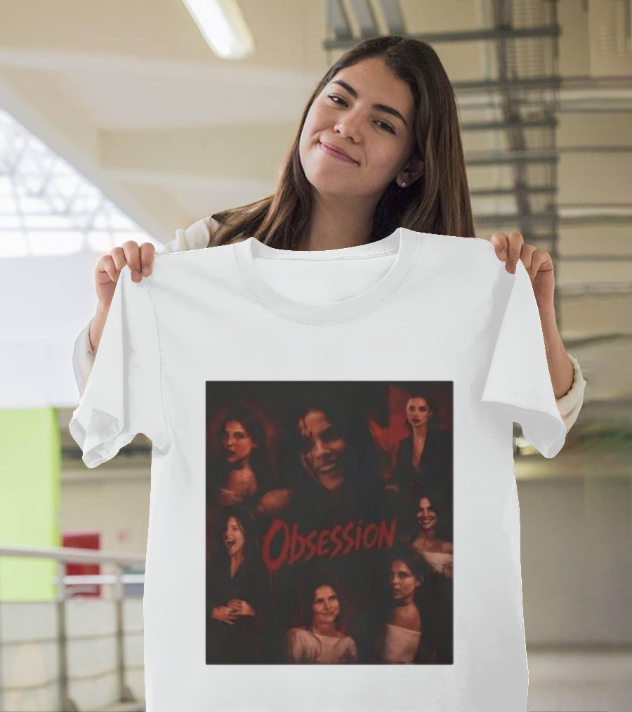 Obsession Nikki Multiple Expressions Dark Red Portraits T-Shirt