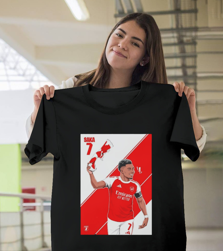 Arsenal F.C. Bukayo Saka 7 Starboy Emirates Fly Better T-Shirt