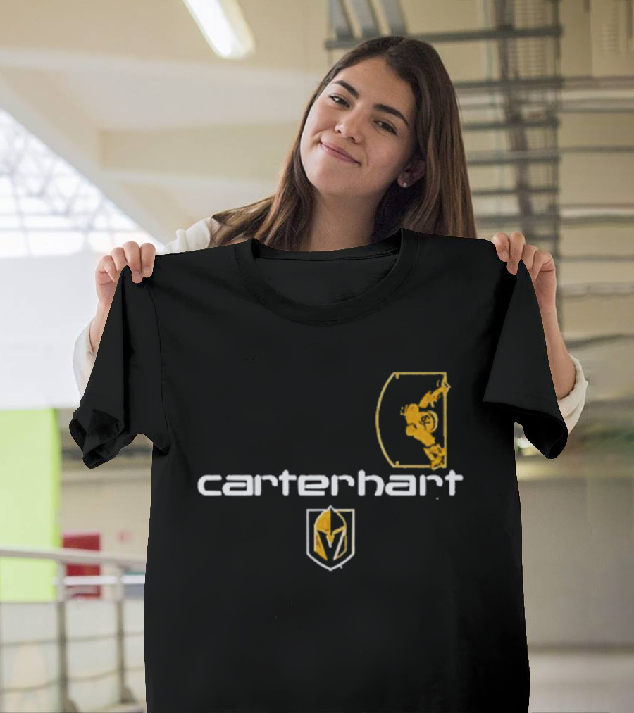 Carter Hart Vegas Golden Knights Goalie Helmet T-Shirt