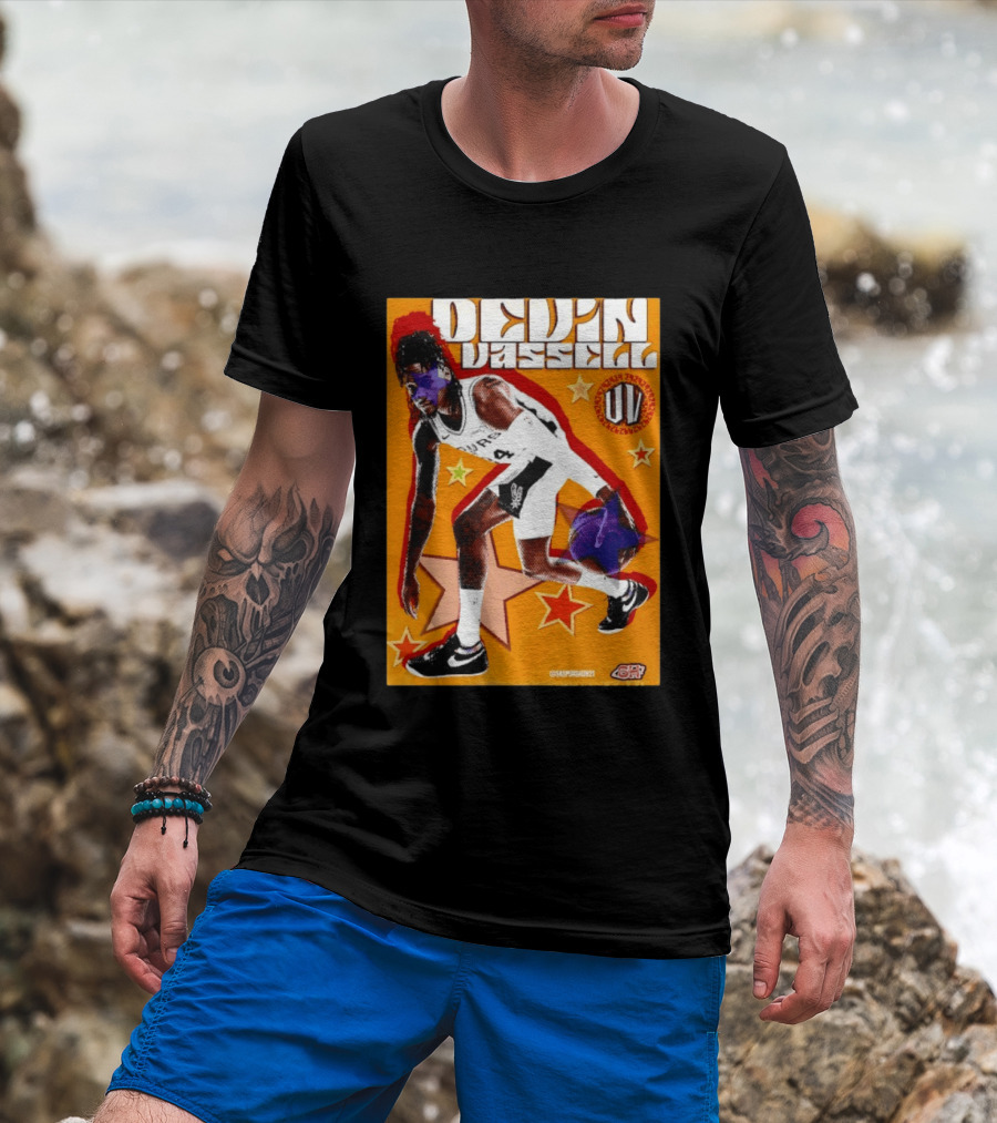 Devin Vassell San Antonio Spurs Basketball Star Orange T-Shirt