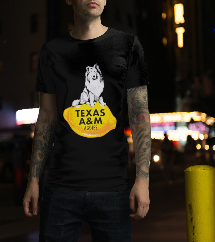 Texas A And M Aggies Husky Lemon T-Shirt