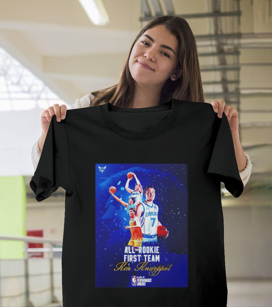 Kon Knueppel Charlotte Hornets All Rookie First Team NBA Performance Awards T-Shirt
