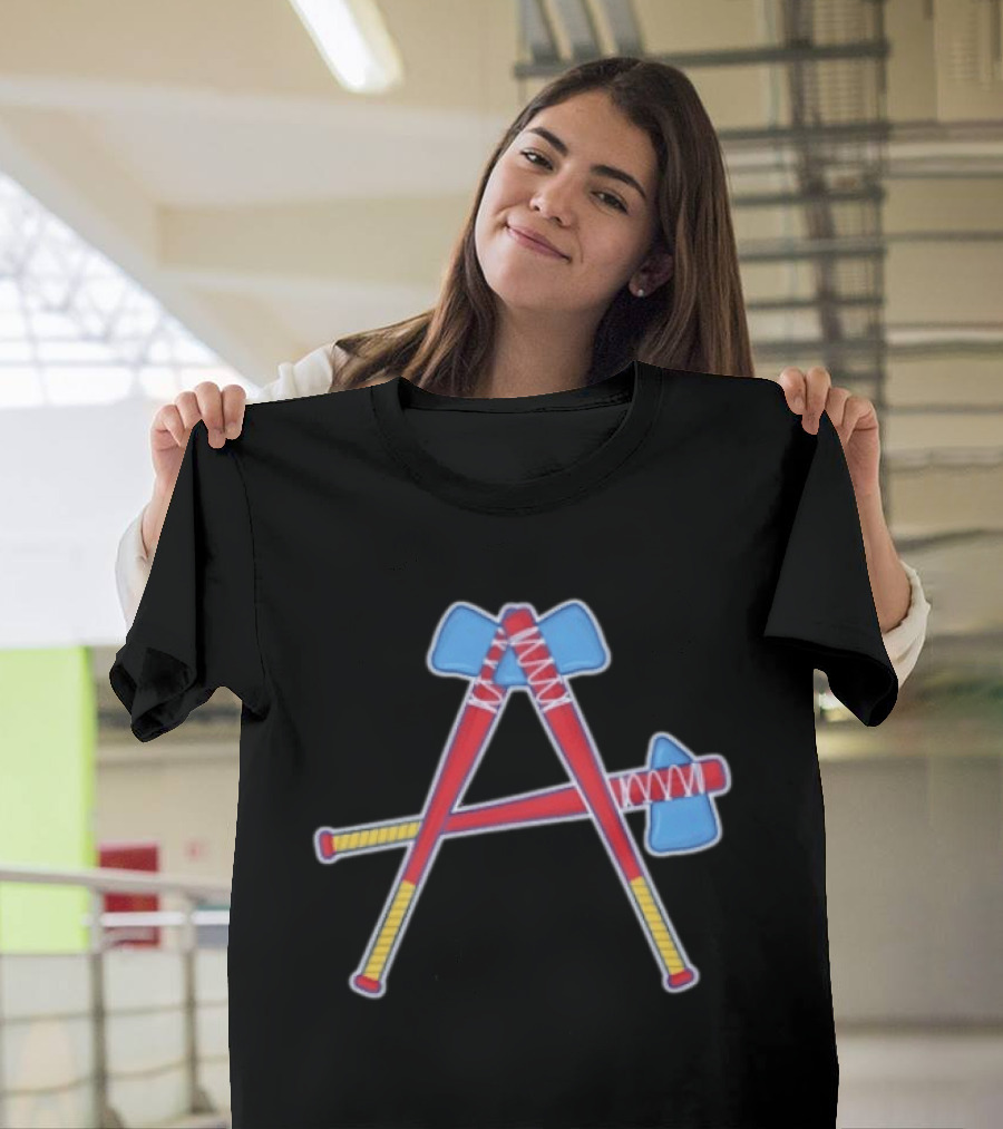 Atlanta Braves Tomahawk A Baseball T-Shirt