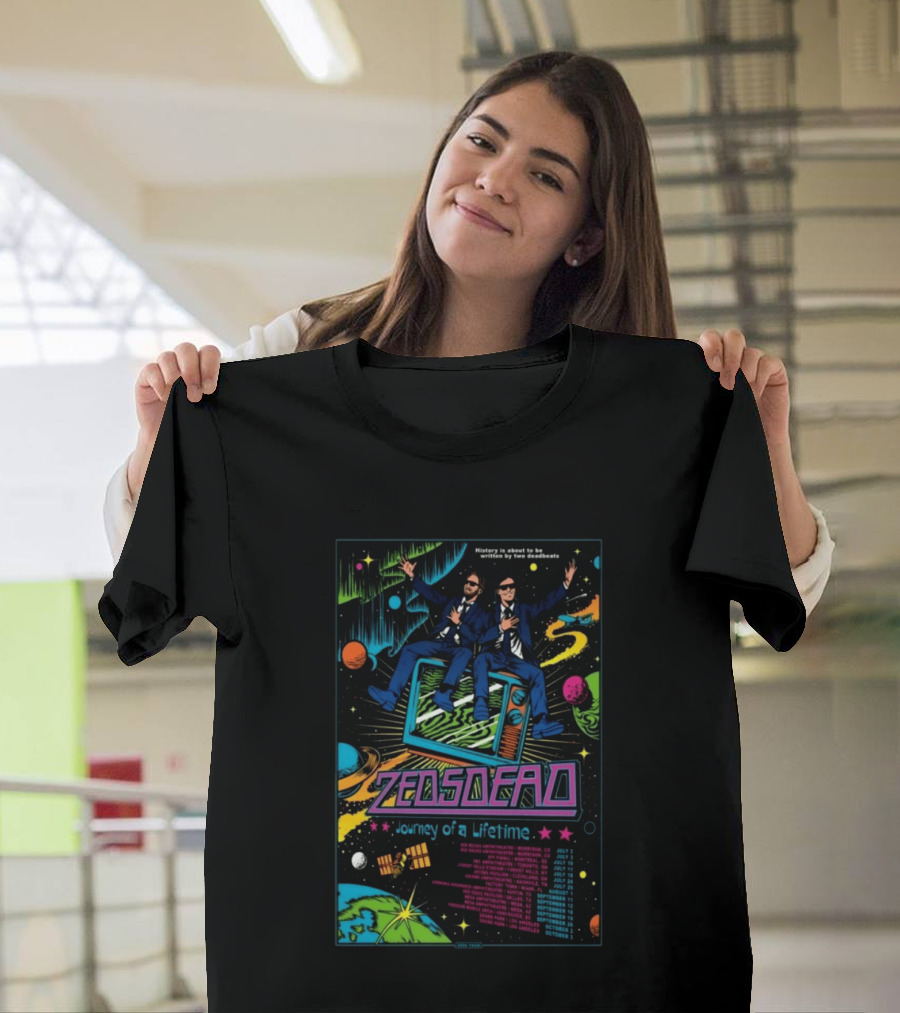 Zeds Dead Journey Of A Lifetime History Is About To Be Written By Two Deadbeats Tour 2026 T-Shirt