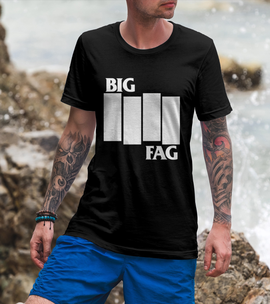 Big Fag Black Flag Bars 2026 T-Shirt
