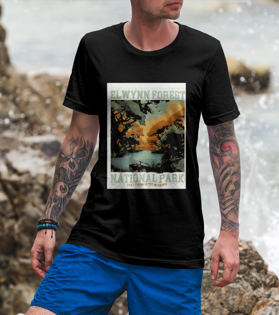 Elwynn Forest National Park Stay Clear Of The Murlocs T-Shirt