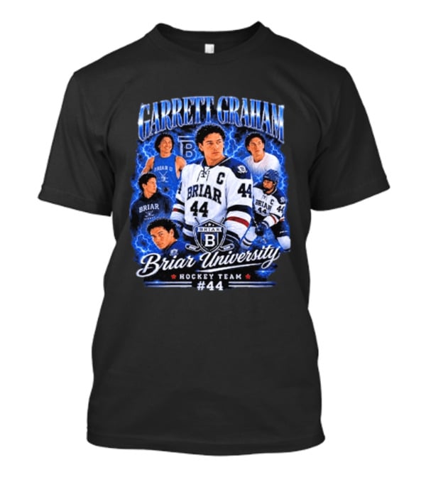 Briar University Garrett Graham 44 Hockey Team Electric Blue T-Shirt