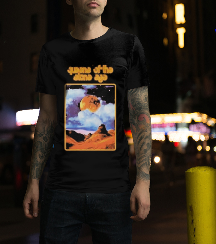 Queens Of The Stone Age Cosmic Moon Scene T-Shirt
