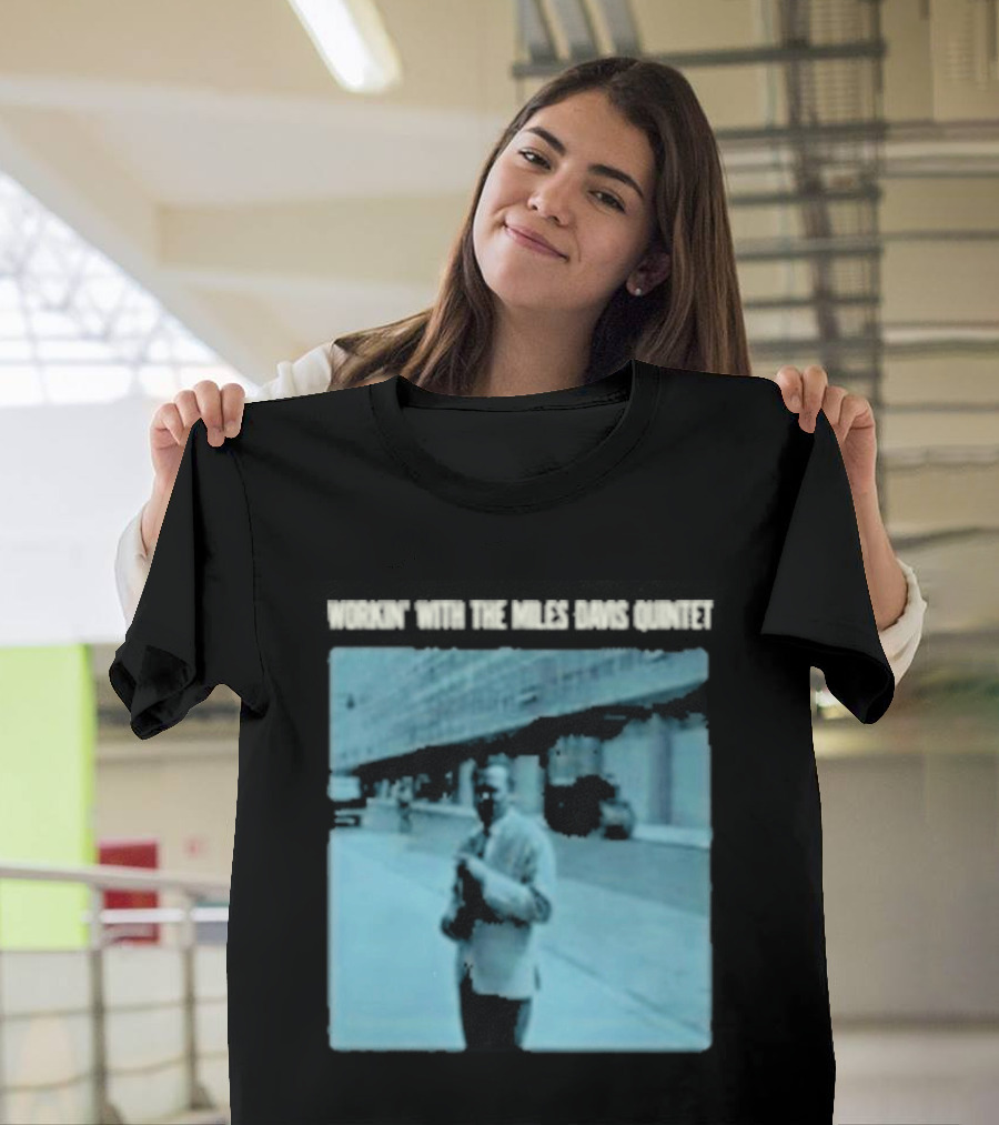 Workin' Miles Davis Quintet Blue Album Cover Streetscape T-Shirt