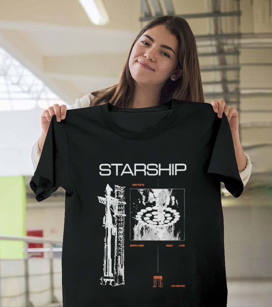 Nicki Minaj Starship Launch Countdown Starbase Flight 12 T-Shirt