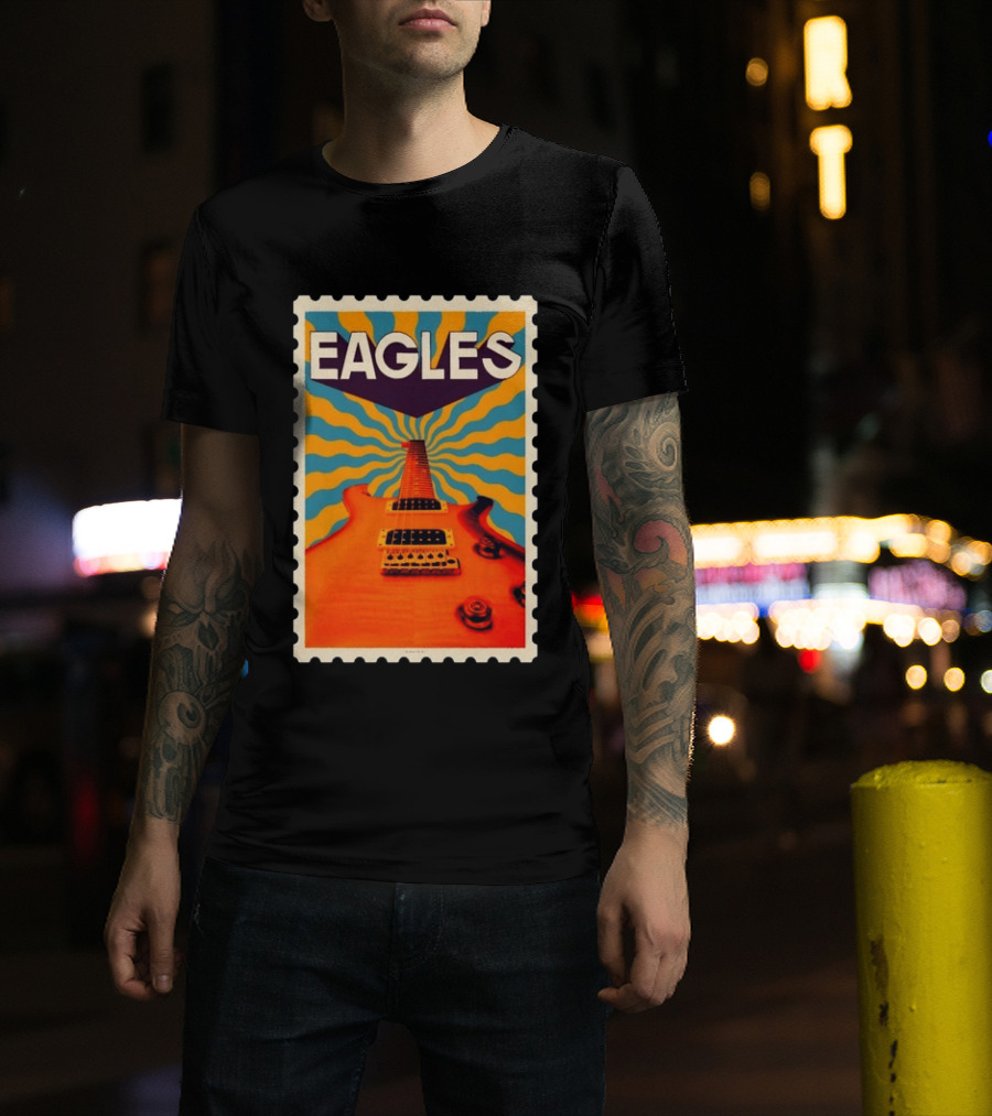 Eagles May 2026 Tour US Psychedelic Guitar Visual T-Shirt