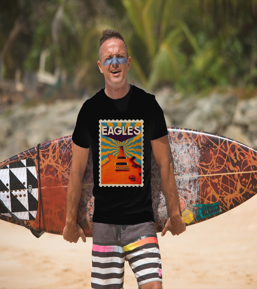 Eagles May 2026 Tour US Psychedelic Guitar Visual T-Shirt
