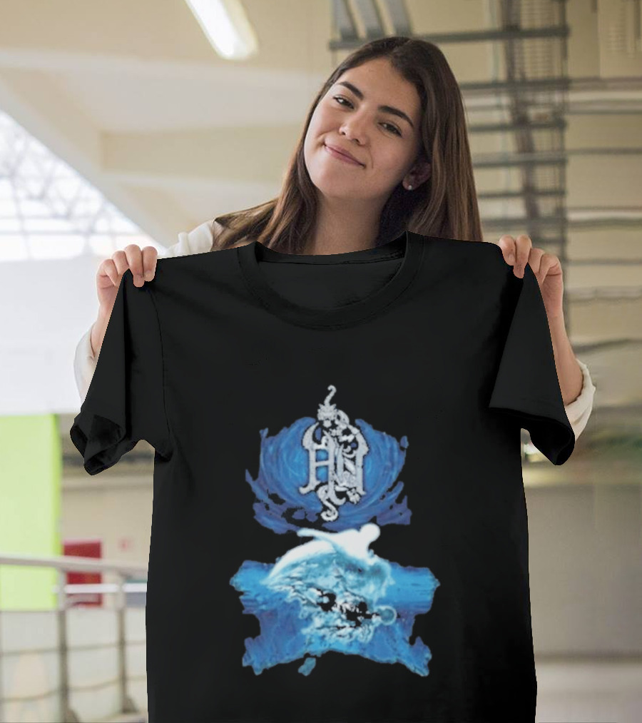 The Hu Hun Album HN Iconic Blue Artistic Wave T-Shirt