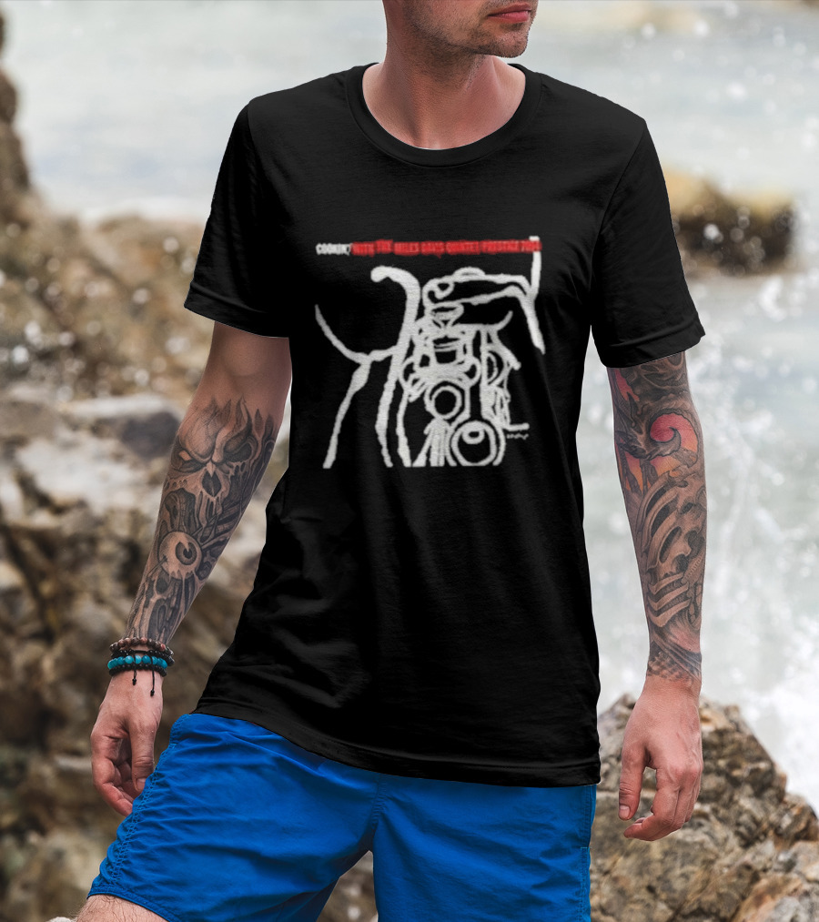 Miles Davis Quintet Cookin' Abstract Line T-Shirt