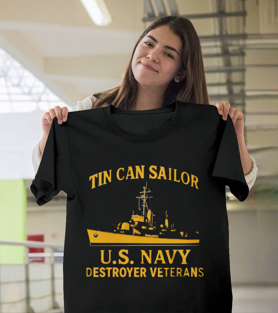 Tin Can Sailor U.S. Navy Destroyer Veterans T-Shirt