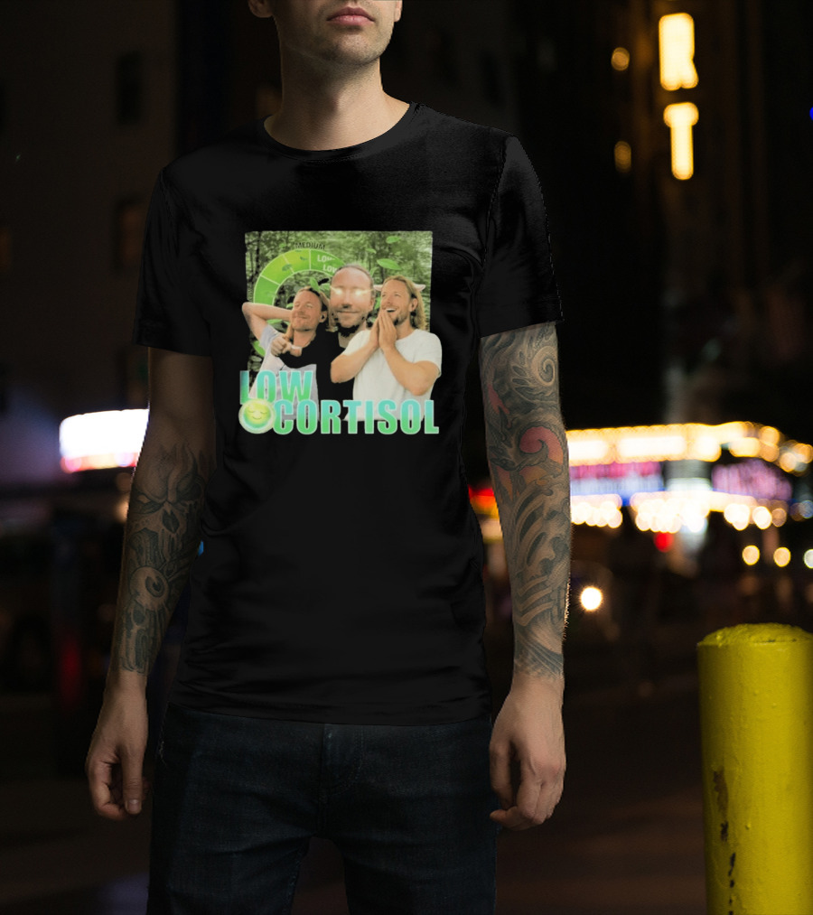 Low Low Cortisol Meme Happy Vibes 2026 T-Shirt
