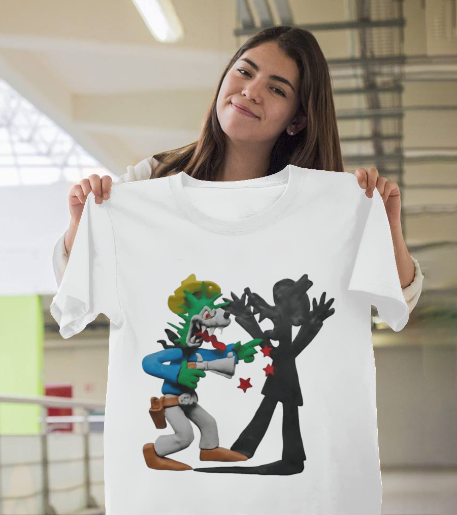 Wild Grrl MTV Celebrity Deathmatch Cartoon Style Claymation Scene T-Shirt