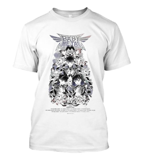 BABYMETAL World Tour 2026 UK EU Dates By Peach MoMoKo T-Shirt