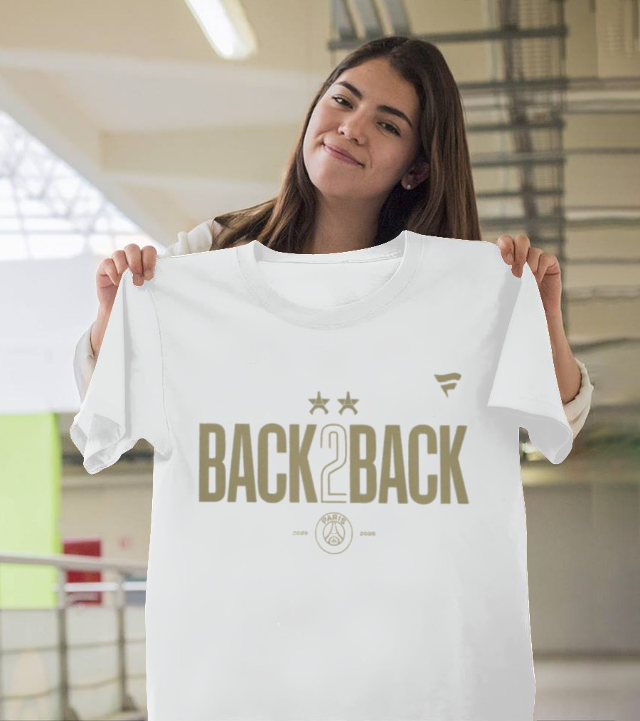 Paris Saint Germain Back 2 Back Stars 2026 T-Shirt