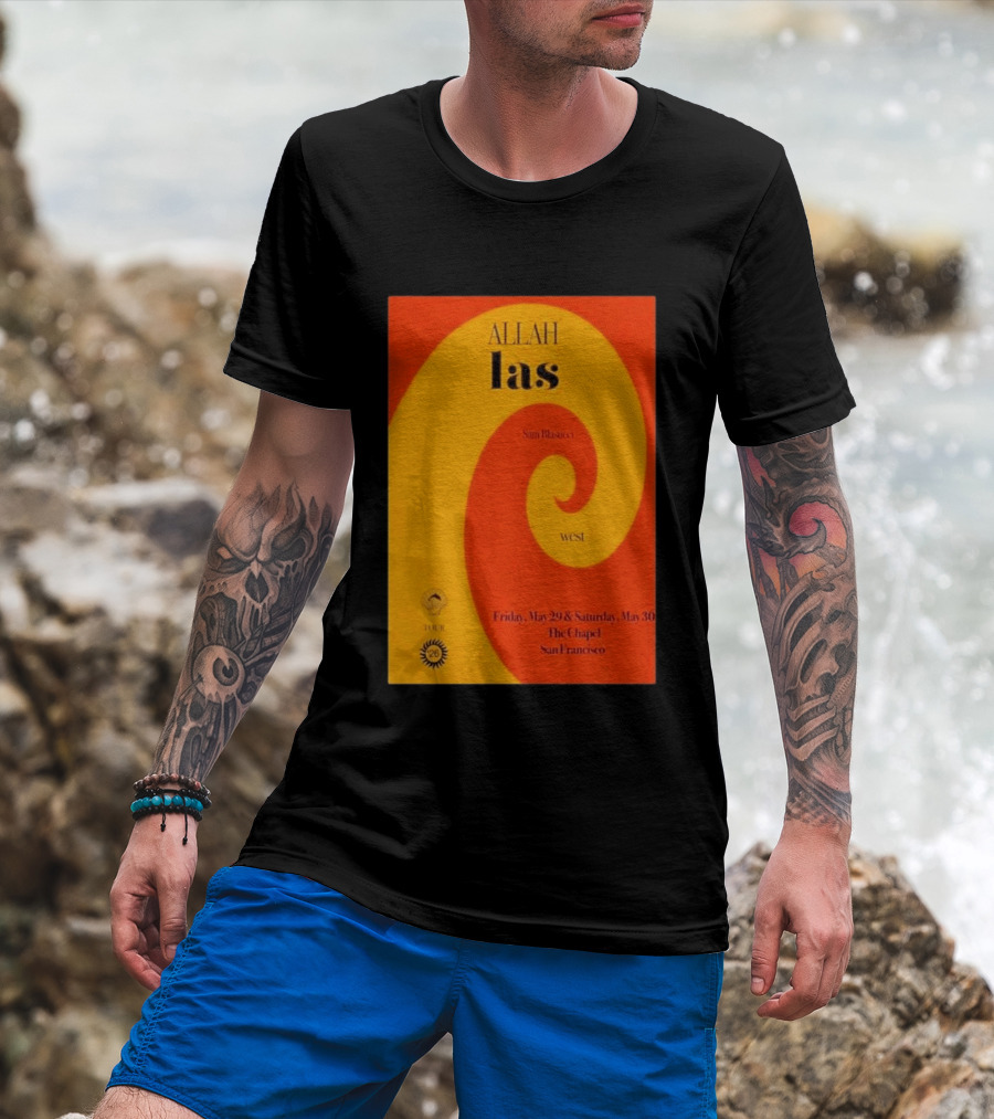Allah Las Sam Blasucci The Chapel San Francisco May 29 30 2026 Tour West T-Shirt